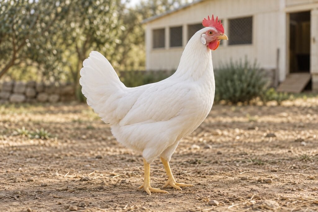 Oq patli Leghorn tuxumdor tovuqi