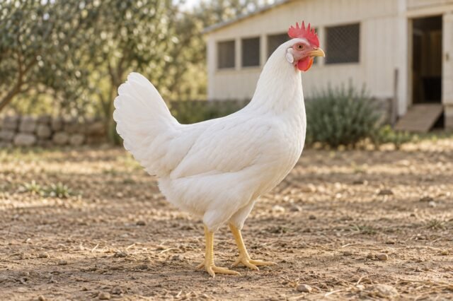 Oq patli Leghorn tuxumdor tovuqi
