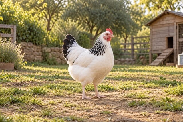 Oq-qora patli Sussex tovuqi